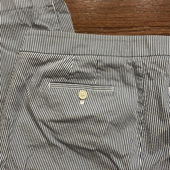 TALBOTS Petites CHATHAM CURVY striped cotton stretch pants size 10P - Picture 6 of 9